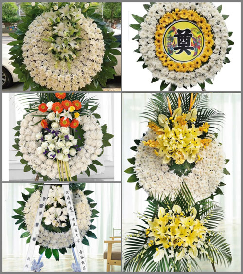 安徽池州市贵池区涓桥镇四联村花圈速递